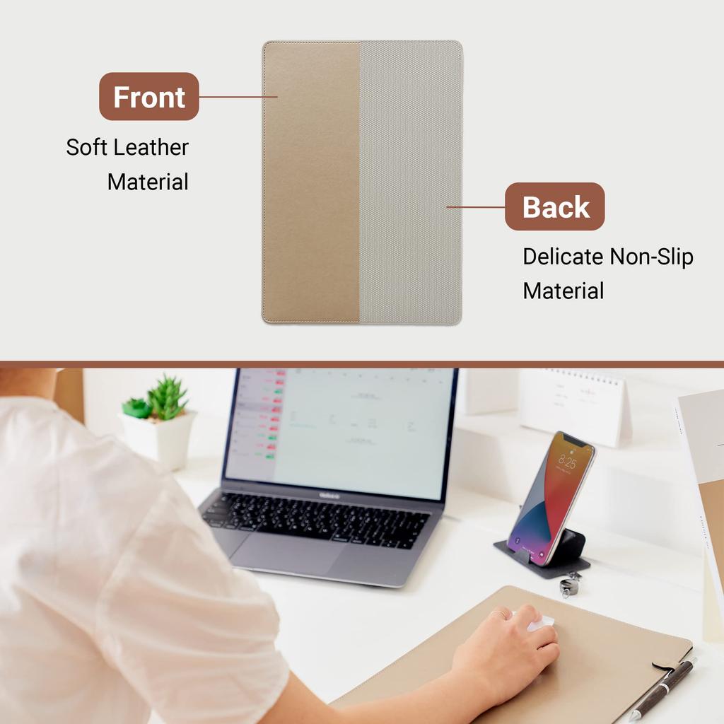 ergomi Individual Folder A4 Multifunctional PU Leather with Magnetic Clip and Pen Ideal for Document and Contract Office and New Employee Gift [Fits