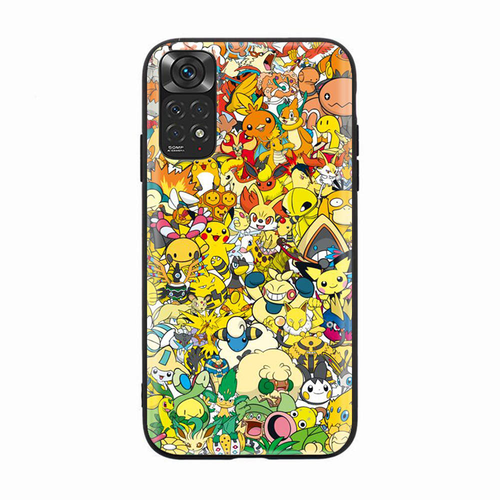 

Черный чехол для Xiaomi Poco X6 X4 M5 M6 F5 F6 C65 C55 C50 C51 C40 Pro Redmi 14C A3X 13C 12C 11T 10A 9C Note 7 6 8A Plus K-89 Pokemon Xiaomi Poco M4 5G кожа буйвола