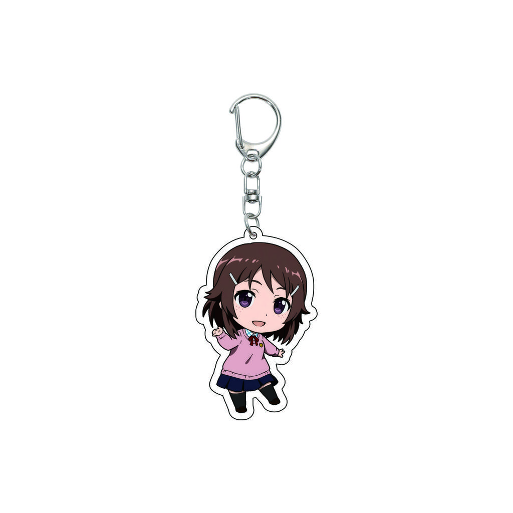 55MM Anime Sword Art Online Keychain Alice Synthesis Kirigaya Kazuto Yuuki Asuna Key Chain Acrylic Model Plate Christmas Gifts