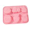 1/4Pcs Chocolate Candy Baking Tool Easter Bunny Egg Shaped Silicone Cake Cookies Mold For Easter Kids Birthday Party DIY Decor