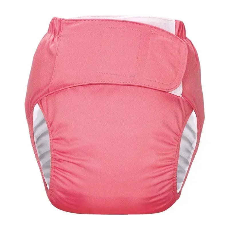 1 stk Gjenbrukbare Voksenbleier Stor Størrelse Vaskbar Stoffbleie for Pasienter Eldre Menn og Kvinner Inkontinensbukser