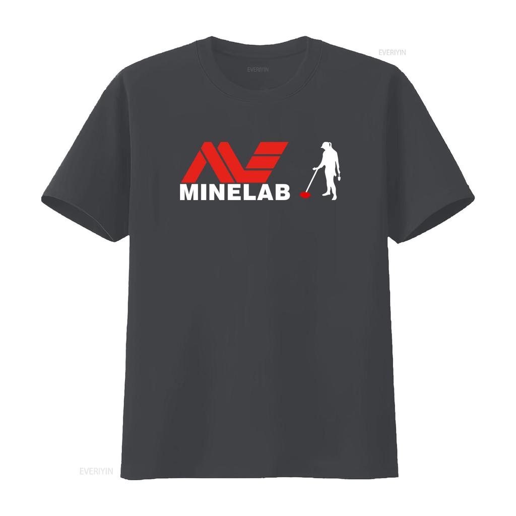 New Minelab Logo T Shirt Stylish Design for Metal Detecting Enthusiasts Vintage Washed Graphic Top For Everyday Wear