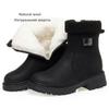 Fashion AIYUQI Women Snow Boots Genuine Leather 2025 New Large Size Anti Slip Women's Winter Boots Fashion Wool Warm Women's Ankle Boots