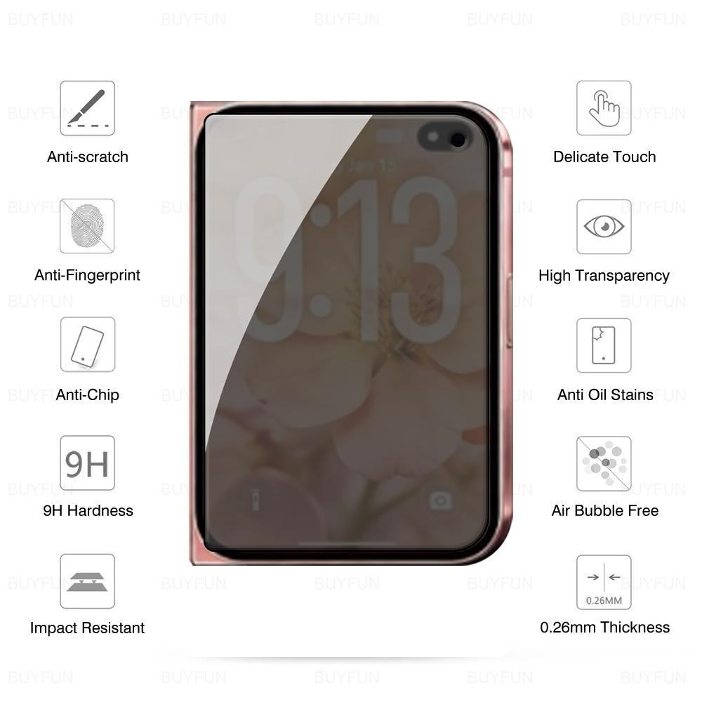 For Apple iPhone Duo 5G 1-4Pcs Black Edge 9H Tempered Glass iPhoneDuo i Phone Duo 2026 Ultra-thin Back Privacy Screen Protector 2