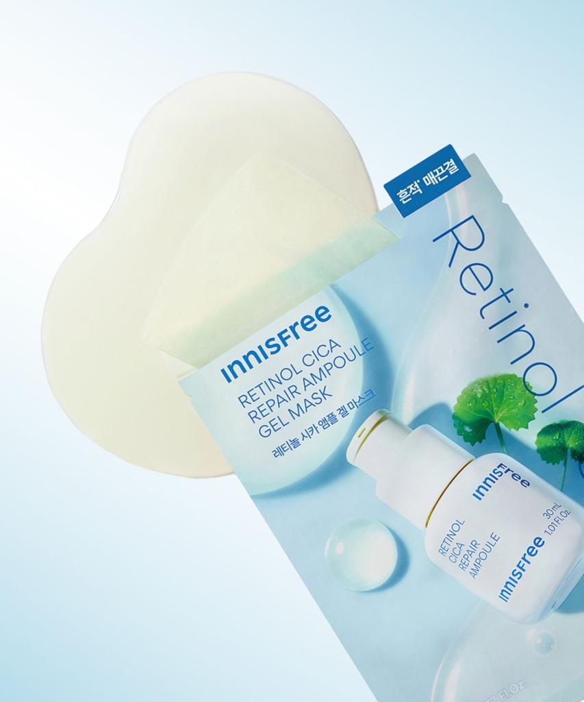 Retinol Cica Blemish Ampoule Gel Mask 5 Sheets + 1 Sheet