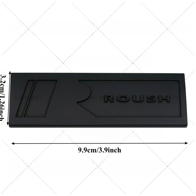 

1Pc 3D Metal Roush Performance Badge Sticker Body Grill Trunk Emblem Decal for GT 500 Sticker чёрный