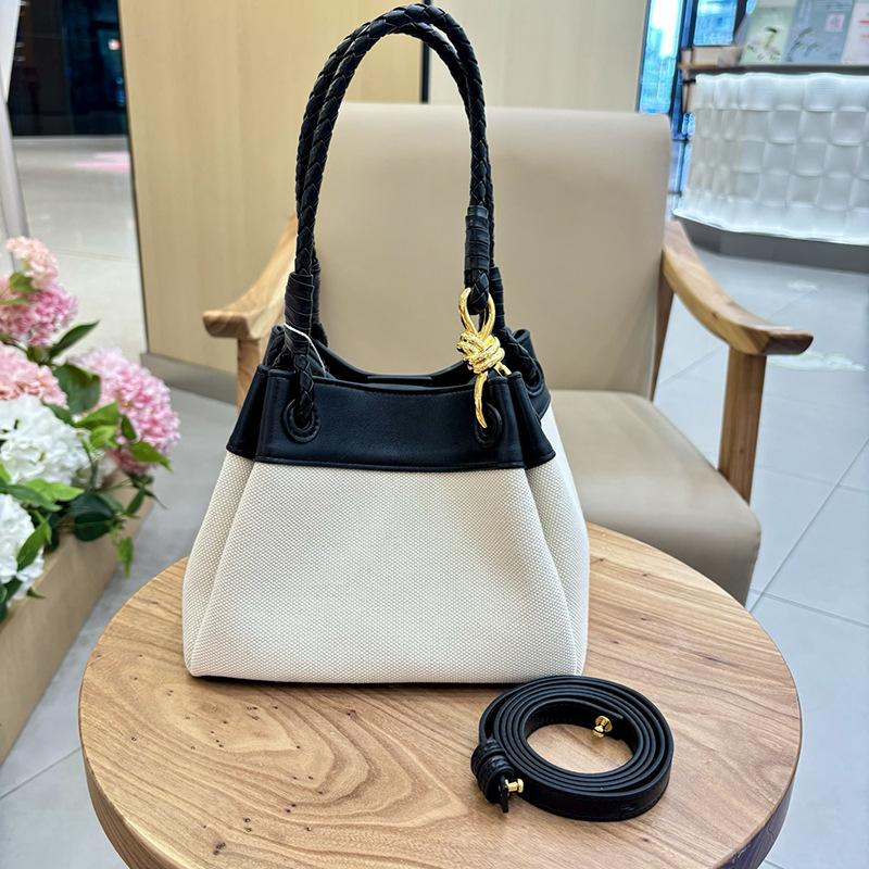 Новая плетёная сумка из коровьей кожи, Сумка-тоут в звёздном стиле, Сумка через плечо, Сумка-кроссбоди, Модная женская сумка, Парашютная сумка чёрный