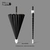 Large 24-Rib Waterproof Windproof Automatic Umbrella with Long Handle & Customizable Logo