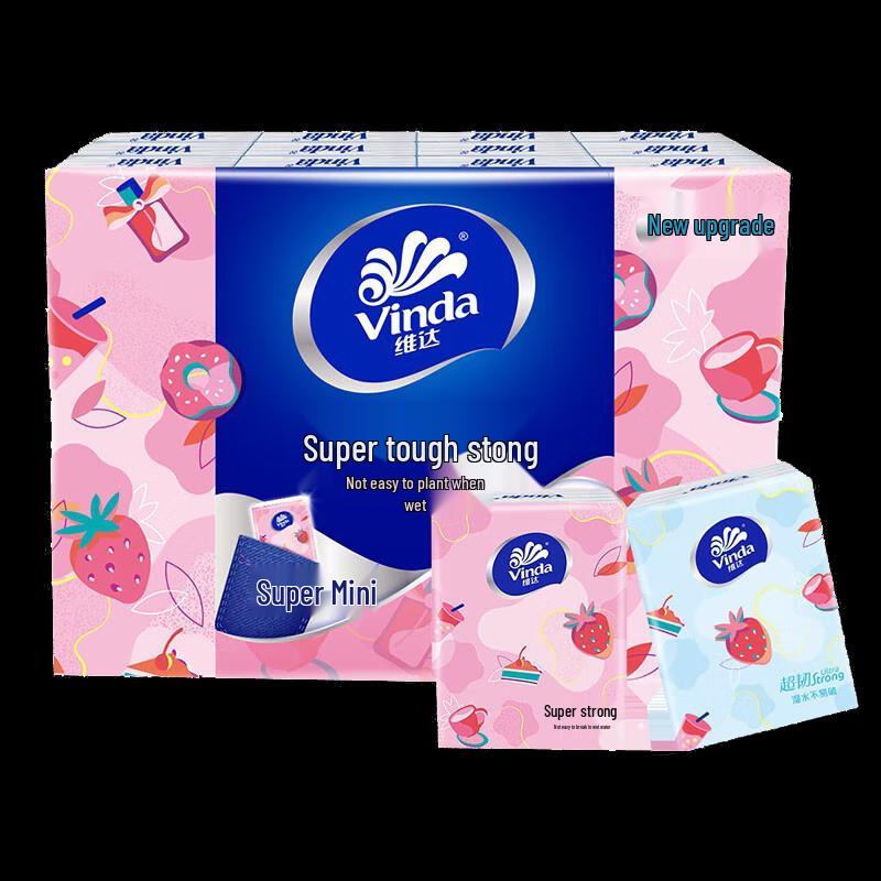 Vinda Ultra-Tough 4-Ply Scented Mini Pocket Tissues