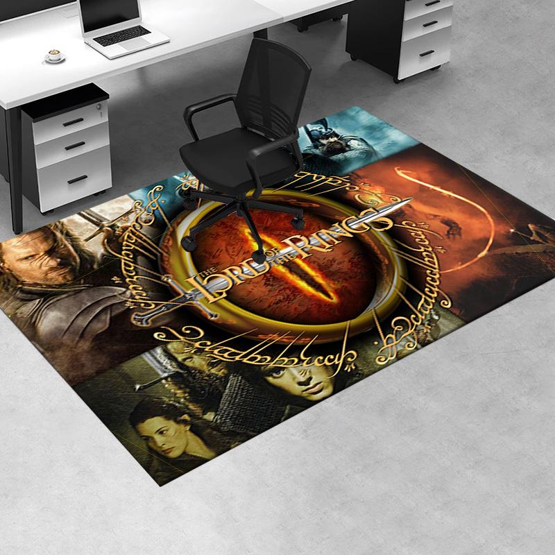 

Lord of the Rings: The Ultimate Fantasy Adventure Office Mat Home Decor Office Desk Chair Rugs Chair Carpet for office Chair Mat Gift For Ha 60cm by 90cm