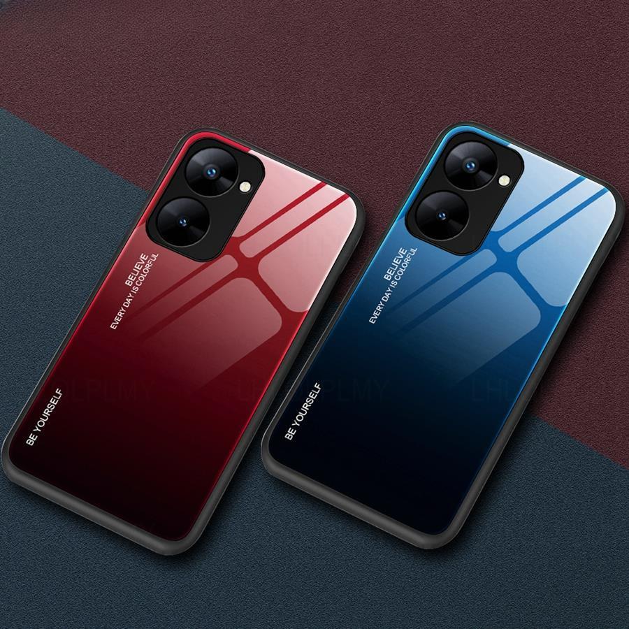 

Чехол из закаленного стекла с градиентом для Honor 90 Pro Honor90, красочная задняя крышка для телефона