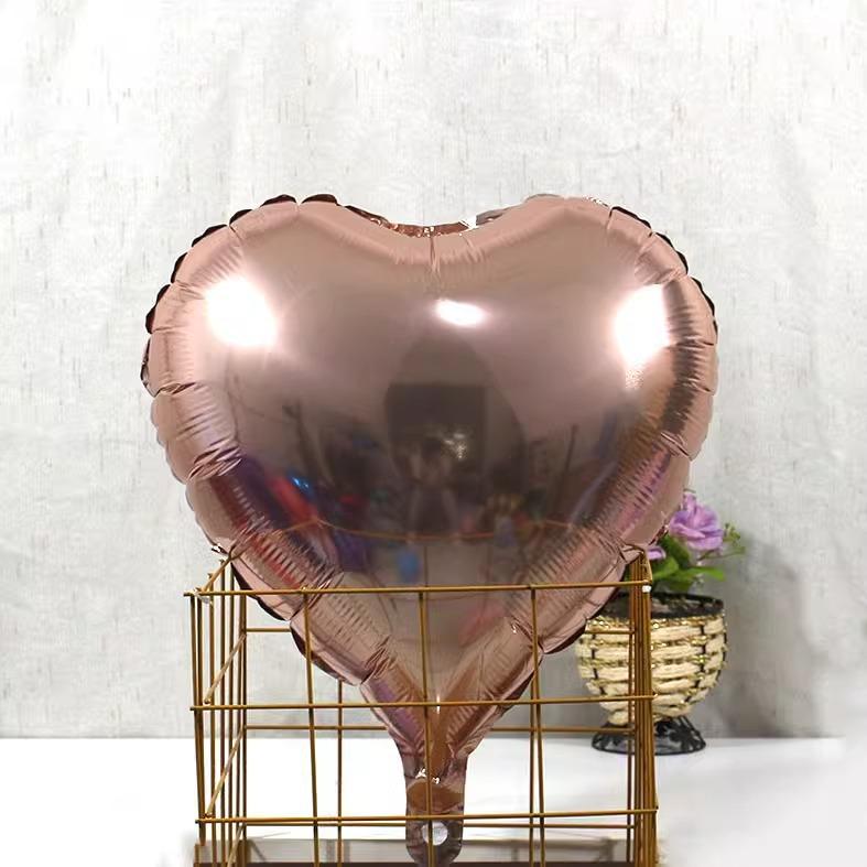 18-Inch Love Aluminum Film Balloon Confession Decoration Engagement Wedding Birthday Scene Arrangement Floating Heart Balloon