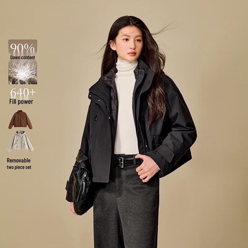 

Женский пуховик Inman из двух частей с отстегивающимся капюшоном S