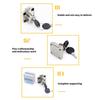 4set Drawer Cams Lock Security Cabinet Lock with Key Furniture Cupboard Replacement Lock for Office Desk Letter Box