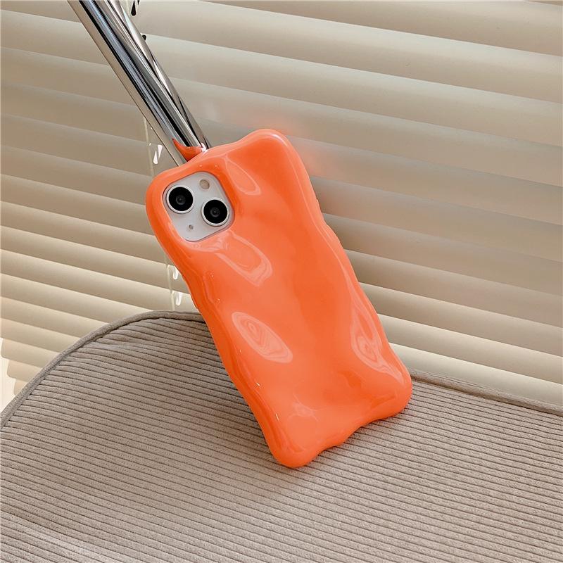 iPhone 11 mobile phone case Apple 11promax all-inclusive Macaron three-dimensional anti-drop mobile phone case ripple mobile phone case