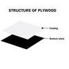Double Color Acrylic Sheet (8" x 12", 200 * 300 mm, 4 Pieces)-White/Black