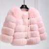 VAYLA Damenmode Kunstpelzmantel Super Heiß Herbst Winter Damen Kurze Kunstfuchs Fell Flauschige Jacke Hohe Qualität Top Damen Pelzmäntel