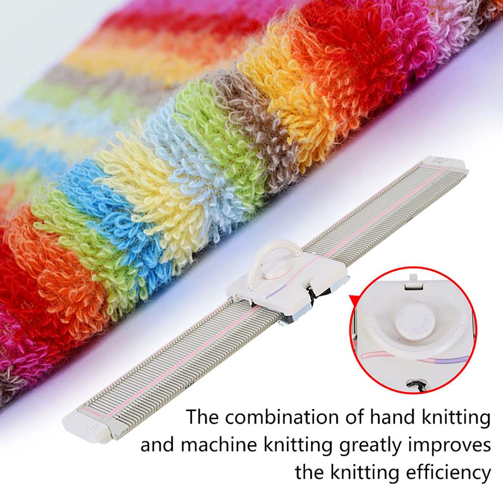 LK150 6.5mm Mid Gauge 150 Stitches Plastic Domestic Knitting Machine with Accessories