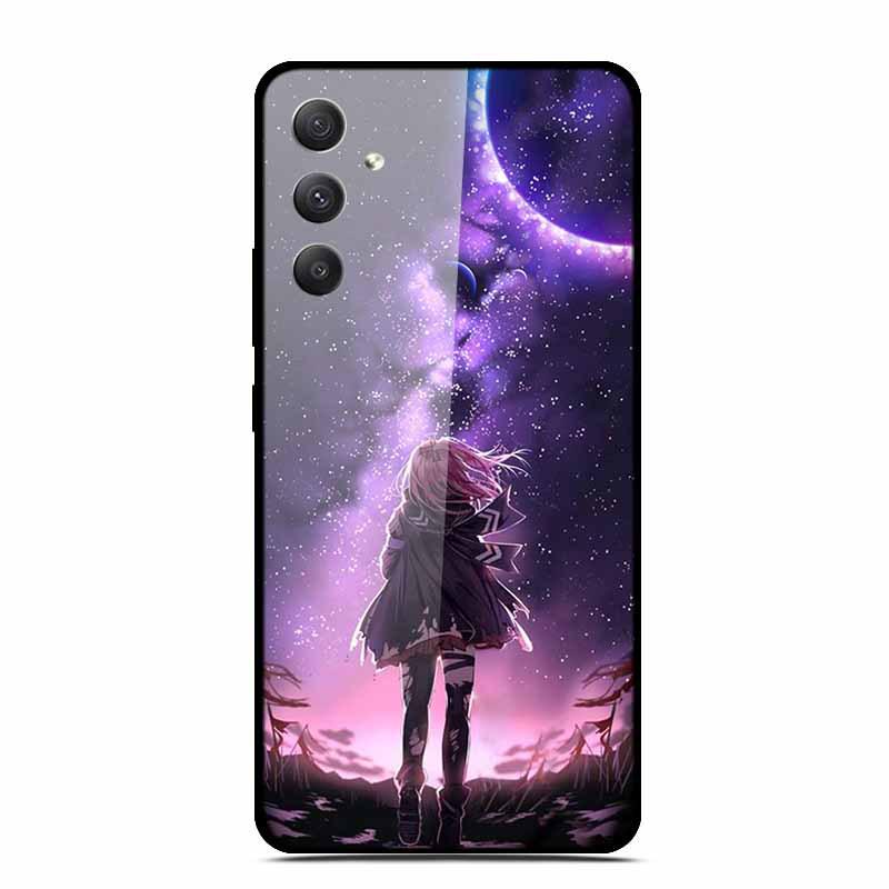 Starry Sky Tempered Glass Phone Case for Samsung A35 5G - Men's & Women's Models