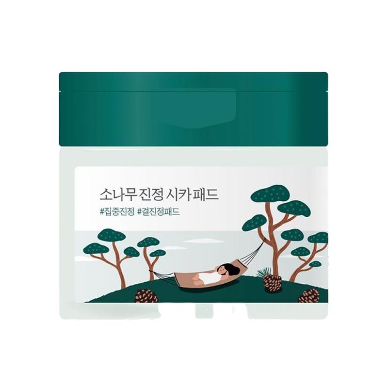 ROUND LAB Pine Calming Cica Toner Pad Soothing & Skin Barrier Care 50 Pads