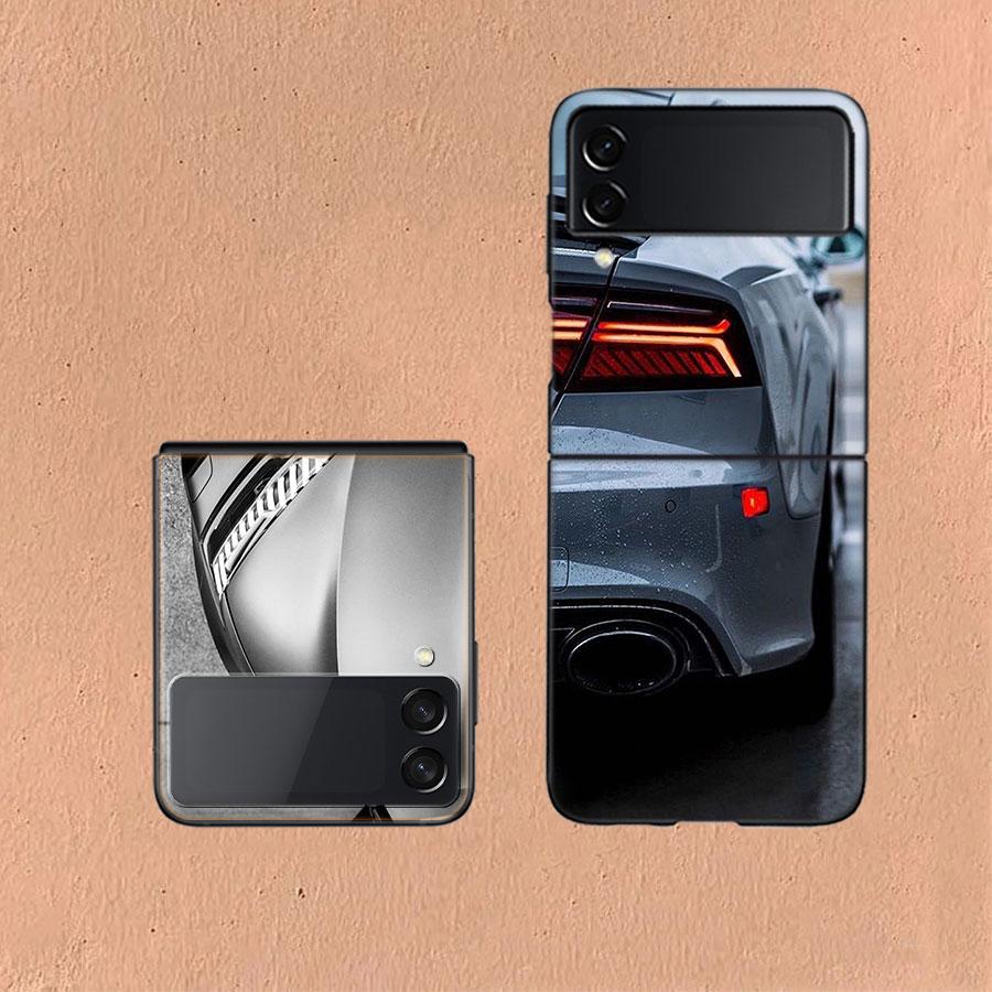 Une Berline de Luxe Magique Pour Samsung Galaxy Z Flip 5 4 3 Coque Rigide Anti-Choc Téléphone Z Flip 6 7 5G Z Flip 5 4 5G TPU PC Har