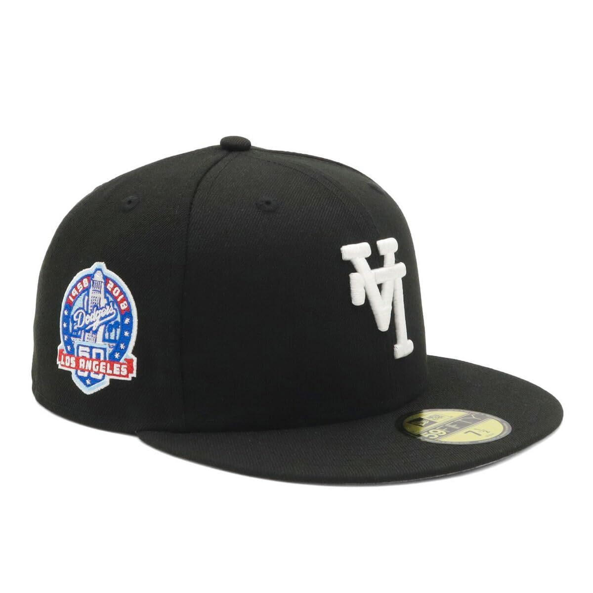 

New Era 59FIFTY Los Angeles Dodgers ONSPOTZ LA 59Fifty Up Side Down Side MLB Los Angeles Dodgers Cap, Exclusive, Black, 1/7 1/8 Scale, Patch,