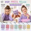 Foods Clicker Anti-stress Toy Pendant Stress Relief Calming Keychain Keys  Children Adults