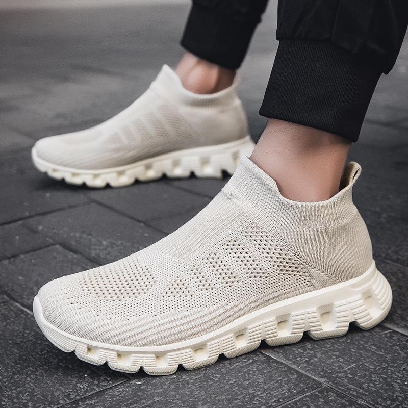 Lightweight soft-soled foot shoes, four-season cushioning sports walking shoes, large-size socks and shoes