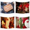 Merry Christmas Santa Claus Printed Pattern Tapestry Home Living Room Bedroom Room Decoration Hanging Tapestry