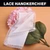 Versatile White Lace Handkerchief for Various Occasion Celebration Party