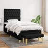 3137359 vidaXL Divan Bed with Mattress Black 90x190 Cm Fabric