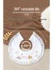 360° Drehbarer Koreanischer Baumwoll-Baby-Latz - Wasserdicht, Anti-Spuck-Design