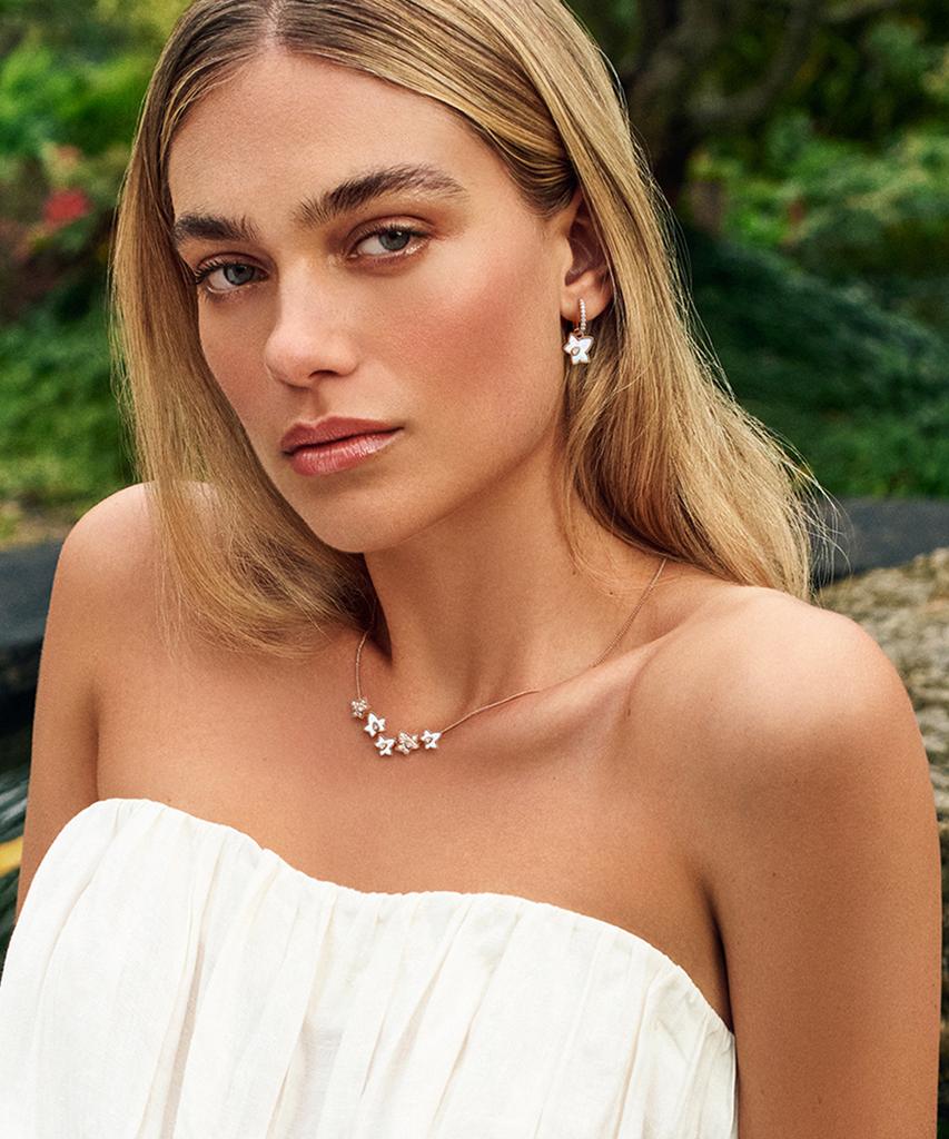 Lola Rose Ivy Mother-Of-Pearl Cubic Chain Necklace