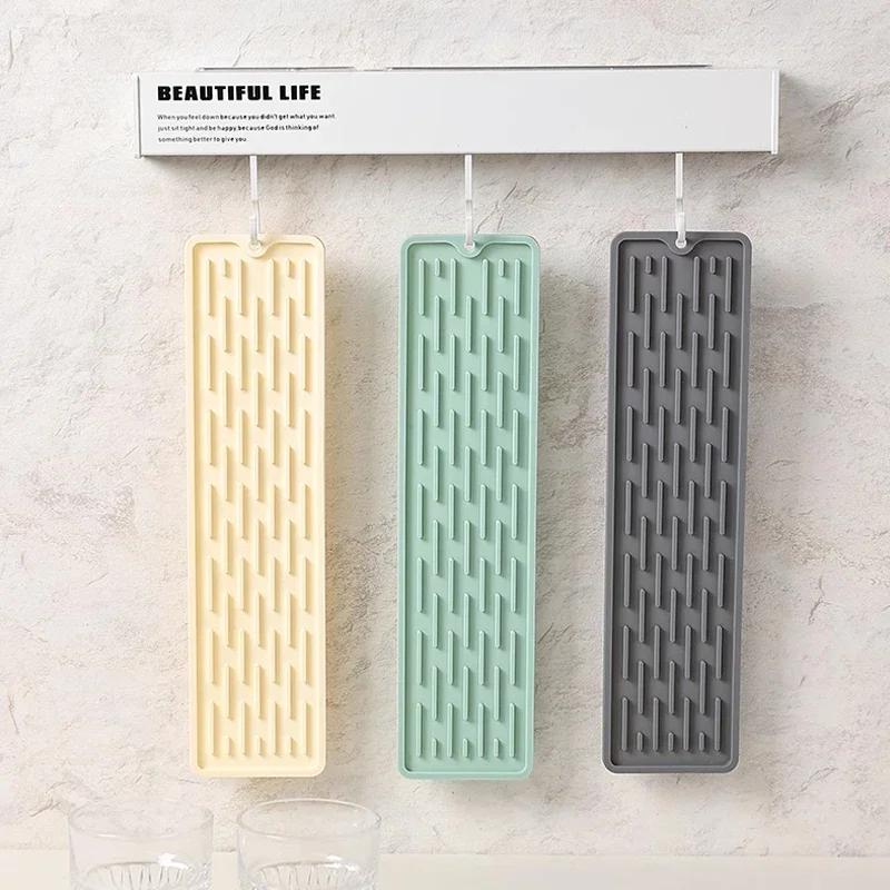 Kitchen Silicone Faucet Mat Drip Protection Pads Faucet Water Catcher Mat Sink Drain Pad Waterproof Non-slip Bathroom Gadget