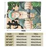 Luffy Anime   Zoro  Plush Blankets Anime   Awesome Throw Blanket for Home Hotel Sofa  200x150cm Bedspread,