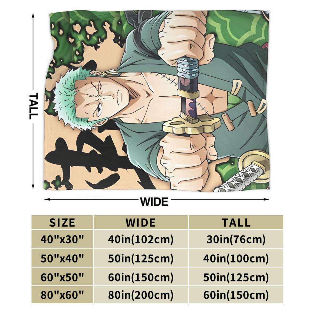 Luffy Anime   Zoro  Plush Blankets Anime   Awesome Throw Blanket for Home Hotel Sofa  200x150cm Bedspread,