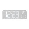 Modern Minimalist Led Desk Clock With Temperature Calendar And Alarm For Home Office Decor