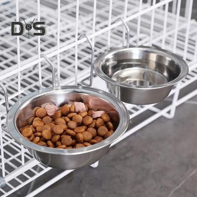2 pezzi ciotole per cani da cuccia in acciaio inox, ciotola per acqua, mangiatoia per cani, porta cibo, gabbia per cuccioli, ciotole per l'alimentazione sospese, accessori per cuccia sicuri