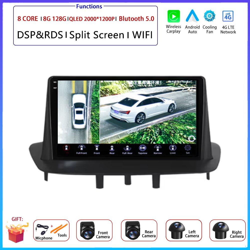 Android OS For Renault Megane 3 Fluence Samsung SM3 2008 - 2014 Car Radio Stereo Multimedia Video GPS Navigation Player BT 5.0