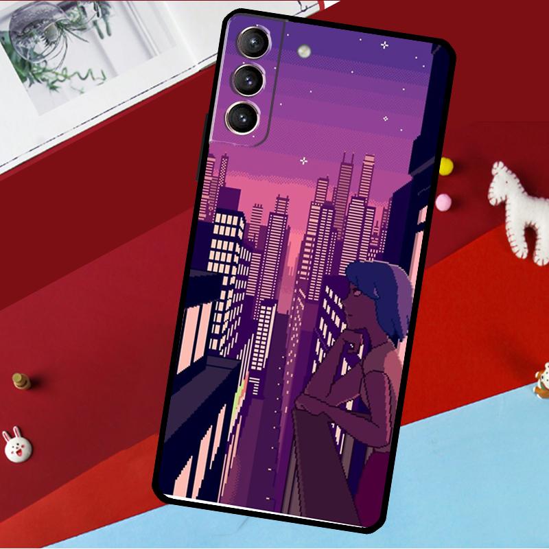 ART PIXEL AESTHETIC INDIE GEEK Funda For Samsung Galaxy S26 S25 S23 S22 S20 S24 Ultra S9 S10 Plus S21 FE S25 FE Phone Case