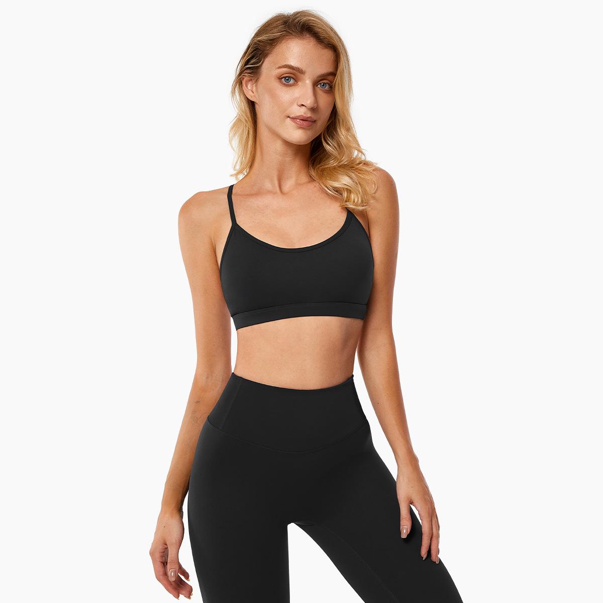 

Уверенный бюстгальтер для йоги: Бесшовный топ-майка телесного цвета, быстросохнущий, для бега и ударопрочного фитнеса Small