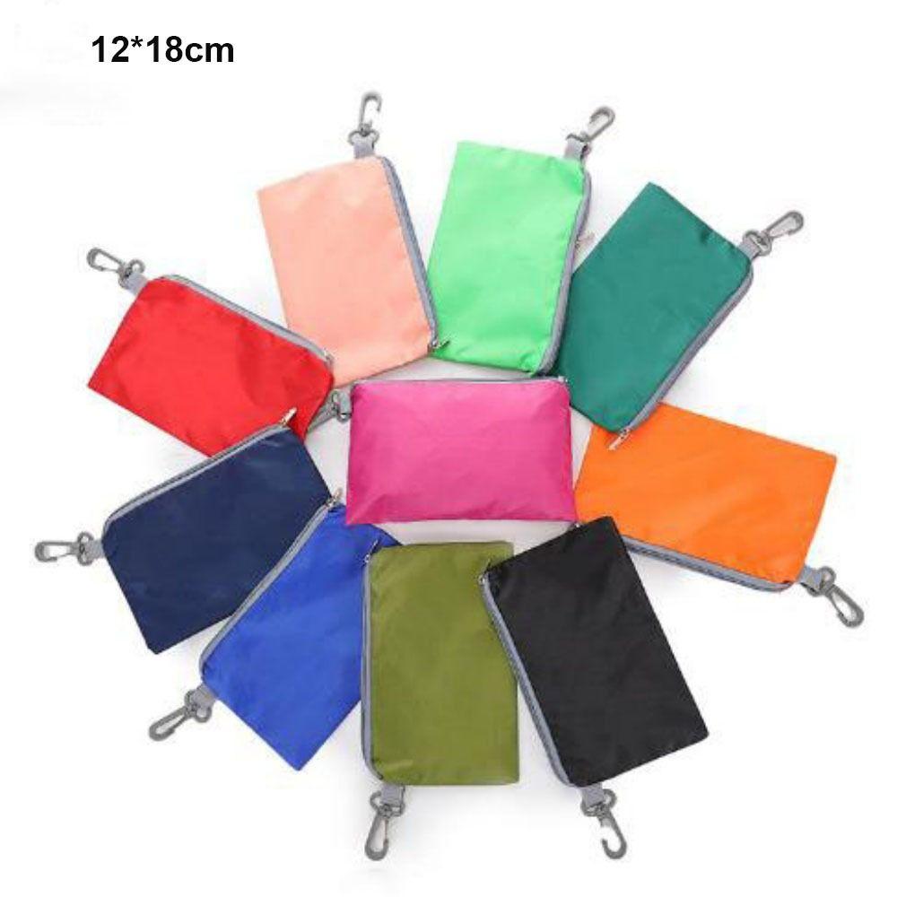 Pure Color Swimming Bag Pouch with Hook Zipper Camping Hiking Storage Bag New Pocket Pouch