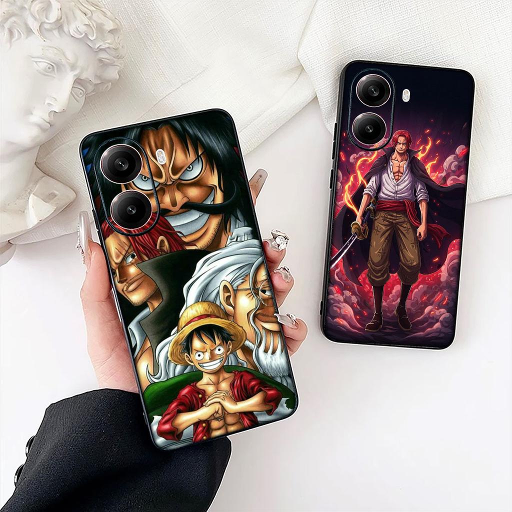 Shanks Red Hair One Luffy Pieces Phone Cover for Motorola Moto G86 G14 G35 G34 G45 G55 G67 G75 G85 G24 G15 G54 G57 Power Case
