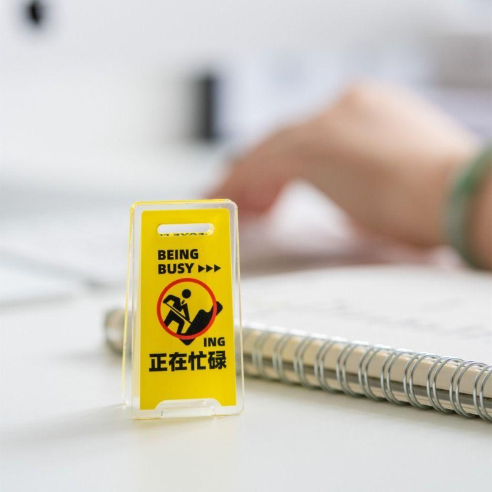 Two-sided Hand Account Clip Warning Sign Sealing Clip Acrylic PP Clip  Stationery Finishing