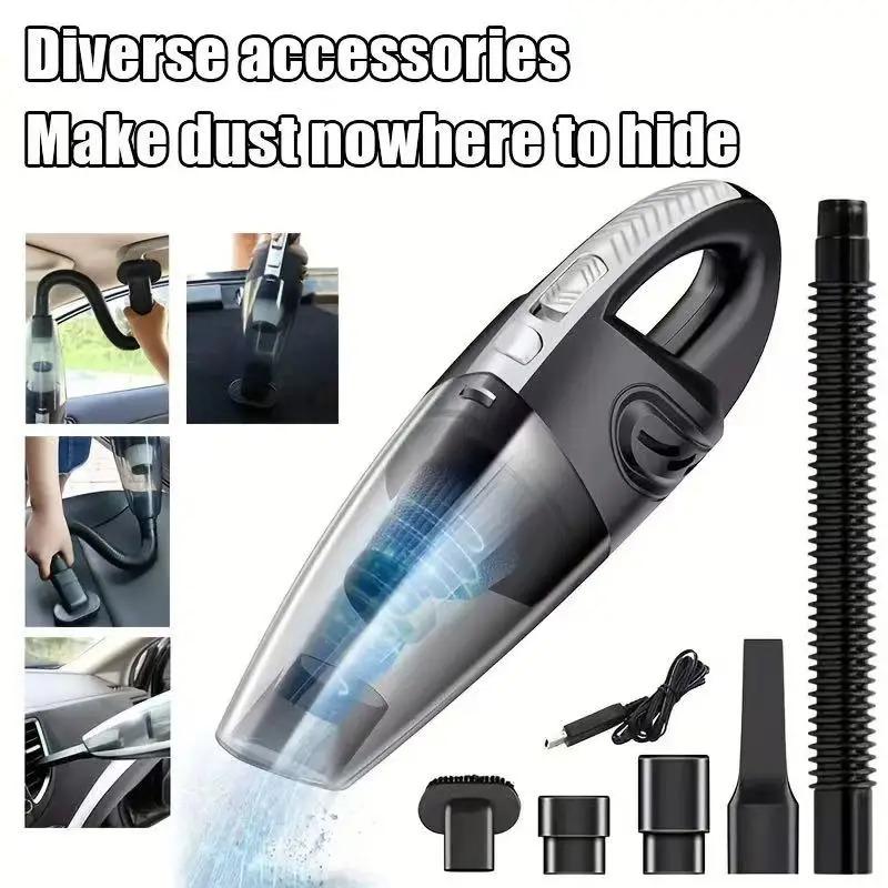 New Handheld Vacuum Cleaner Multi-Function Integrated Machine Home Car Portable Wireless High Suction Essential for Driving