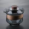Japanese Glass Gaiwan Tea Tureen Single Heat-resistant and Scald Proof Sancai Cup Tea Set Kung Fu Tea Cup and Bowl