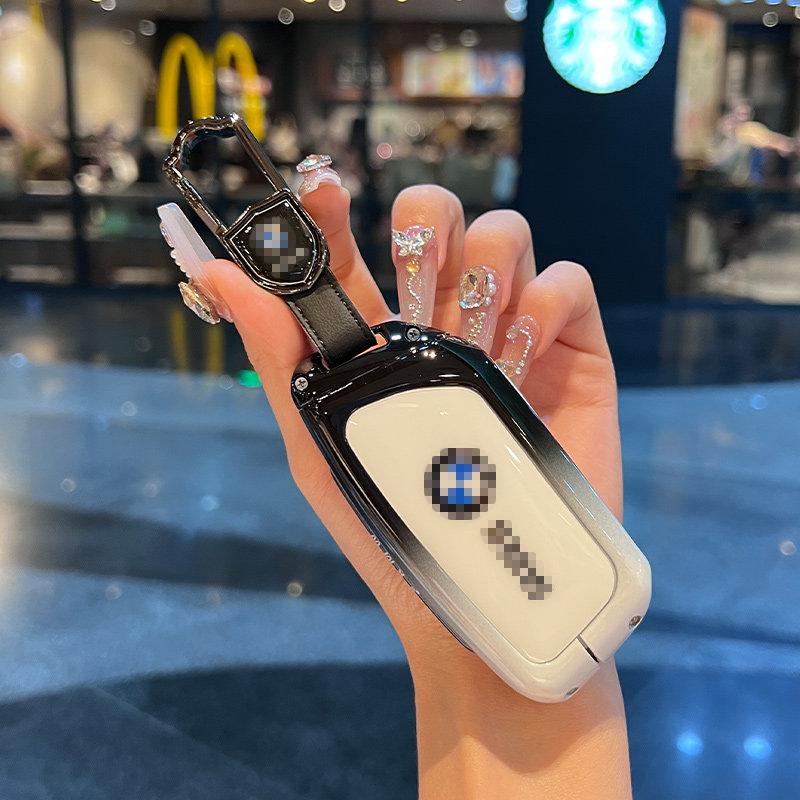 For BMW X1 X3 X4 X5 X6 Series 1 2 3 5 7 G20 G02 G05 G31 G23 F34 F15 F40 IX3 Remote Car Key Cover Keychain Key Case