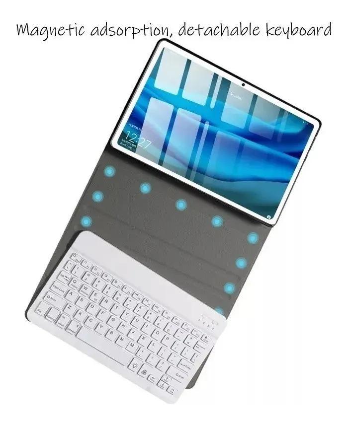 Huawei MatePad Mini Magnetic Keyboard & Leather Case for Honor Pad X7 8.7" with Pen Holder.