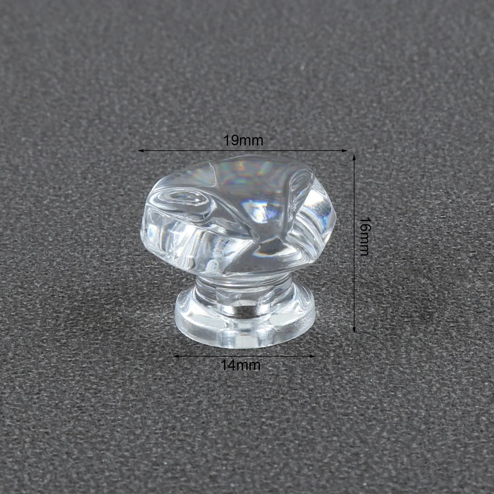 

10Pcs Clear Round Acrylic Mini Knobs Crystal Glass Diamond Door Pull Handle Kitchen Cabinet Drawer Home Decor Furniture Hardware