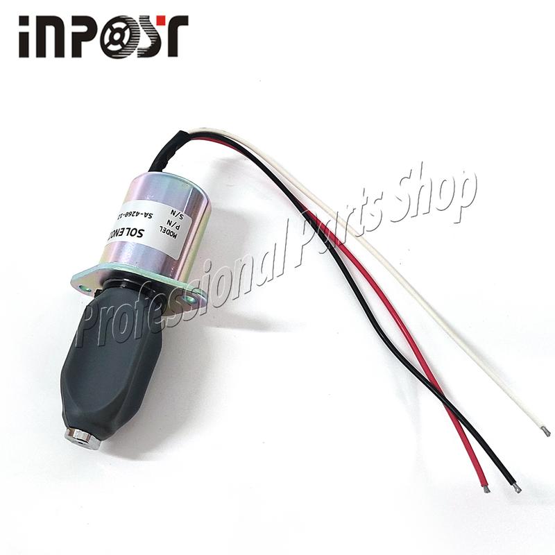 New 12V SA-4260-12 Shut Off Stop Solenoid Valve For Kubota Engine SA-4260